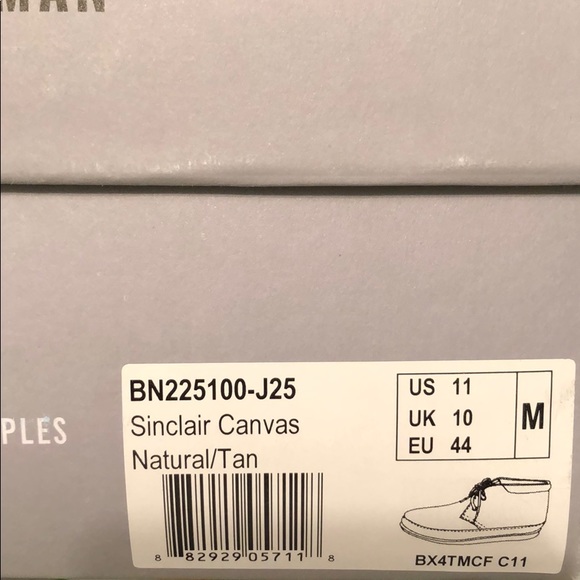 NEW Ben Sherman Tan Chukka Size 11 Sinclair Canvas - Picture 10 of 10